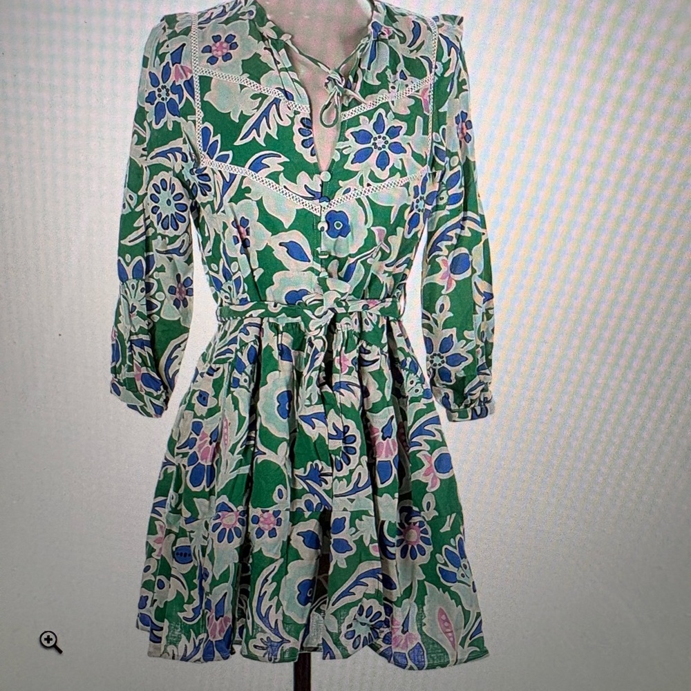Green Floral Women’s Dress